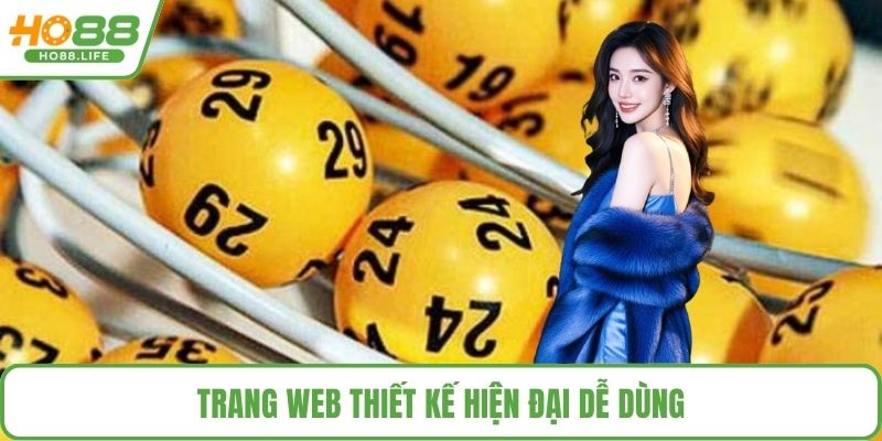 Trang web thiết kế hiện đại dễ dùng